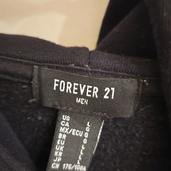 Forever 21 sweat set Rose logo XL joggers L hoody Black & Red new no tags washed - Picture 4 of 15